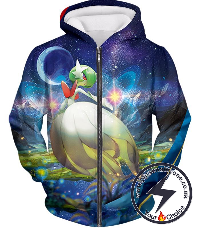 Pokemon Beautiful Psychic Fairy Pokemon Mega Gardevoir Cool Zip Up Hoodie